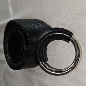 Ralph Lauren black belt with beautiful silver loop